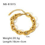 Load image into Gallery viewer, 18K Gold Plated Stainless Steel Bracelet
