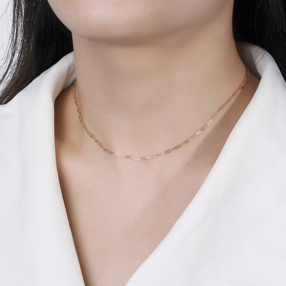 Sterling Silver Geometric Necklace