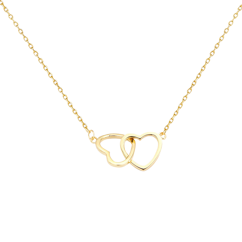 Elegant Heart 18K Gold Necklace