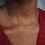 Load image into Gallery viewer, U Shape Gold Plated Necklace
