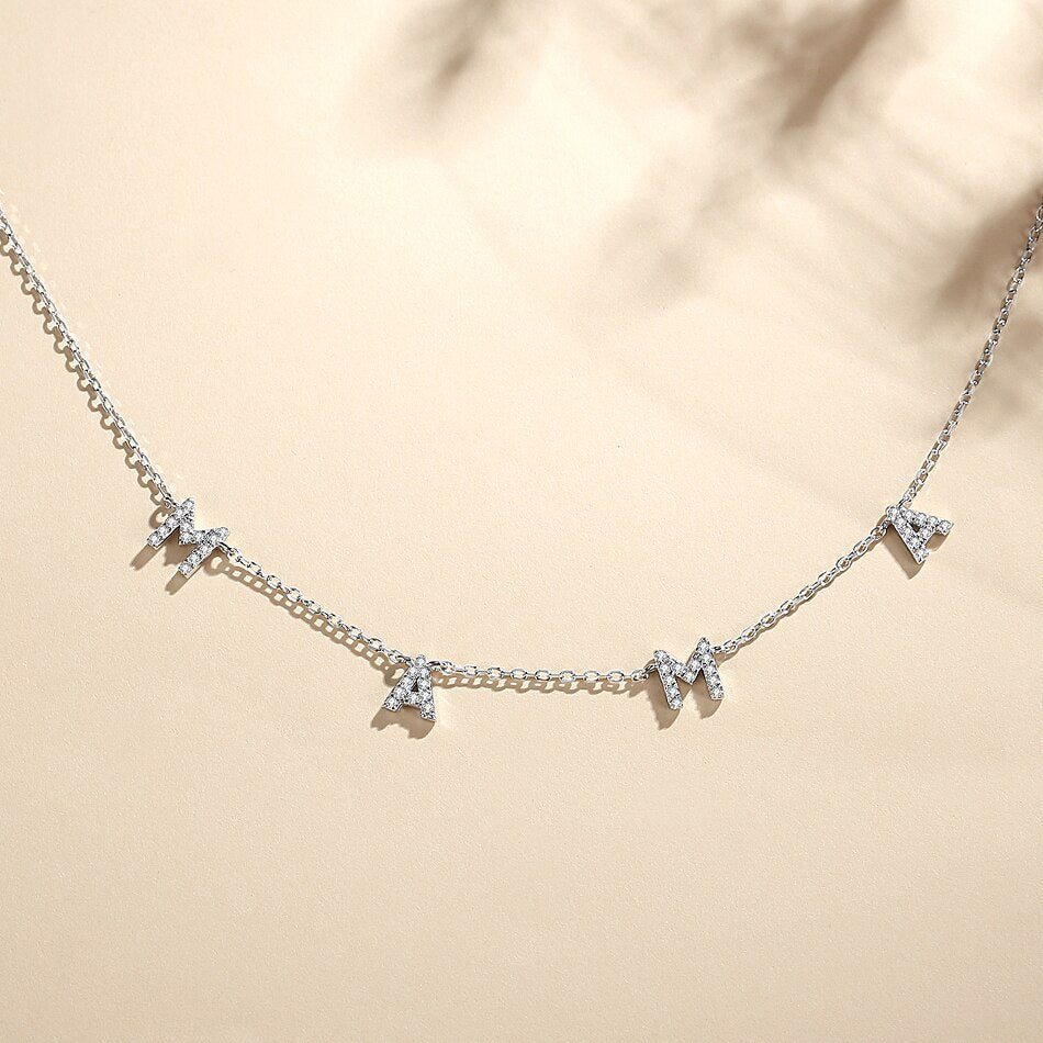 Sterling Silver "MAMA" Necklace