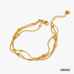 Load image into Gallery viewer, Gold Plated Geometric Bracelets
