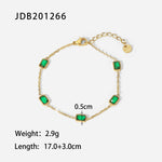 Load image into Gallery viewer, Geometric Zircon Steel Bracelet
