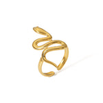 Load image into Gallery viewer, Geometric Open Ring - 18K Gold
