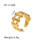 Load image into Gallery viewer, Geometric Open Ring - 18K Gold
