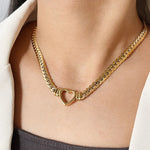 Load image into Gallery viewer, Retro Titanium Steel Gold Necklace
