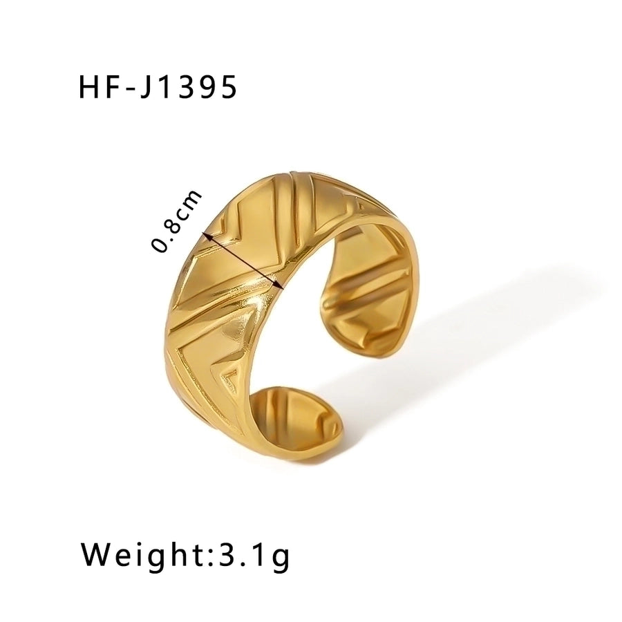 Geometric Open Ring - 18K Gold