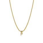 Load image into Gallery viewer, Zircon Letter Pendant Necklace
