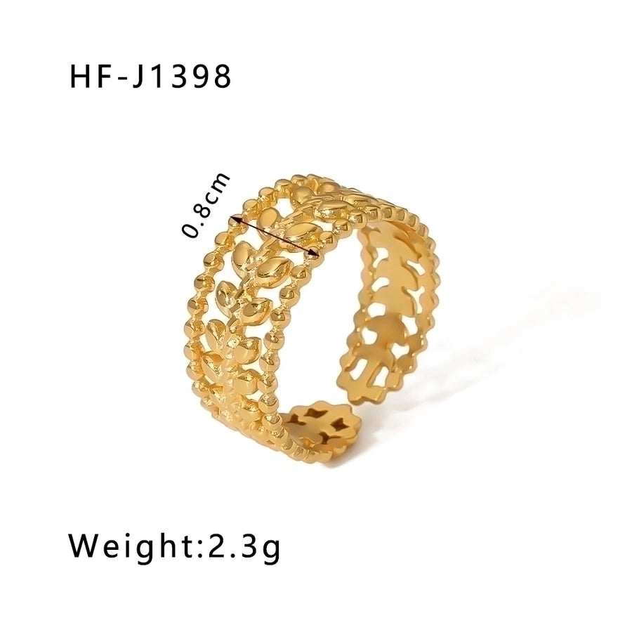 Geometric Open Ring - 18K Gold