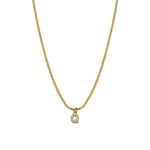 Load image into Gallery viewer, Zircon Letter Pendant Necklace
