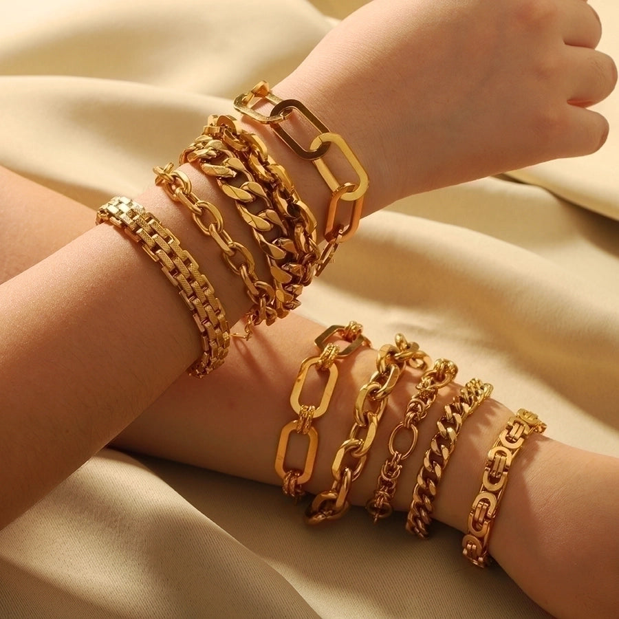 18K Gold Plated Stainless Steel Bracelet