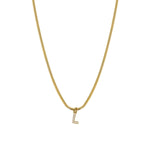 Load image into Gallery viewer, Zircon Letter Pendant Necklace
