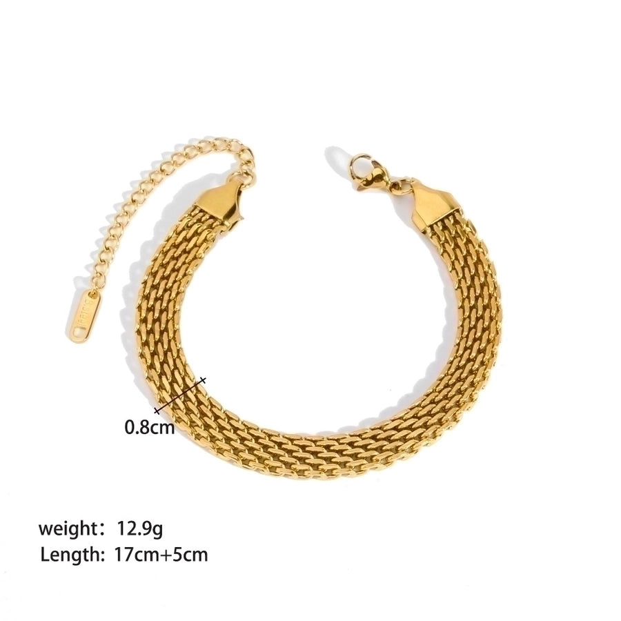 18K Gold Plated Geometric Bracelet