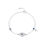 Load image into Gallery viewer, Devil&#39;s Eye Silver Bracelet
