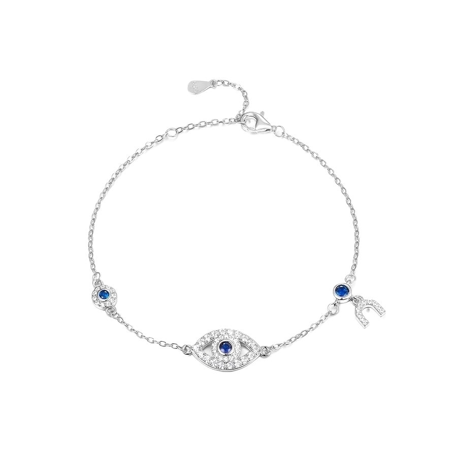 Devil's Eye Silver Bracelet