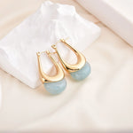 Load image into Gallery viewer, Glam French Gold Earrings
