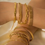 Load image into Gallery viewer, 18K Gold Plated Geometric Bracelet
