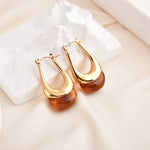 Load image into Gallery viewer, Glam French Gold Earrings
