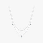 Load image into Gallery viewer, Moissanite Water Droplet Silver Necklace
