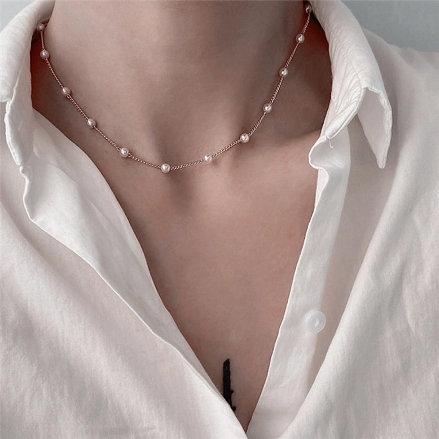 Geometric Alloy Plating Necklace