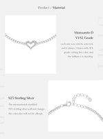 Load image into Gallery viewer, Brilliant Moissanite Silver Bracelet
