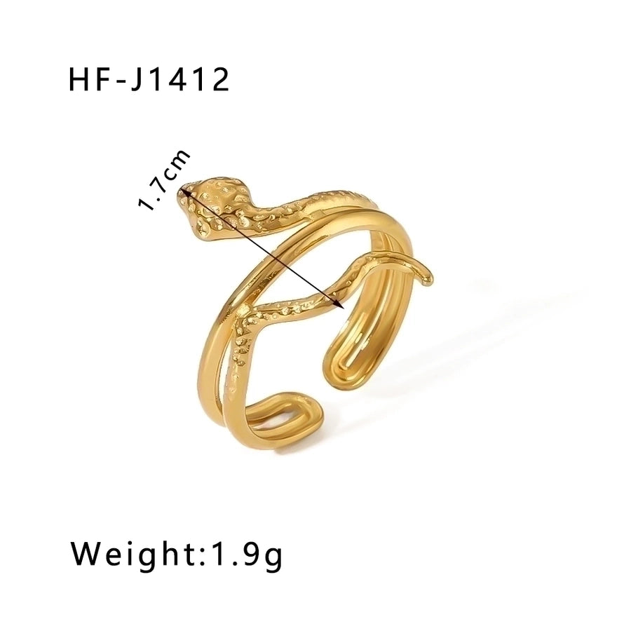 Geometric Open Ring - 18K Gold