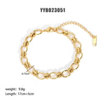 Load image into Gallery viewer, 18K Gold Plated Geometric Bracelet
