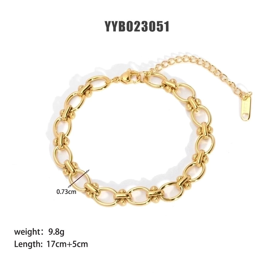 18K Gold Plated Geometric Bracelet