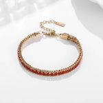 Load image into Gallery viewer, Color Block Gold Bracelet
