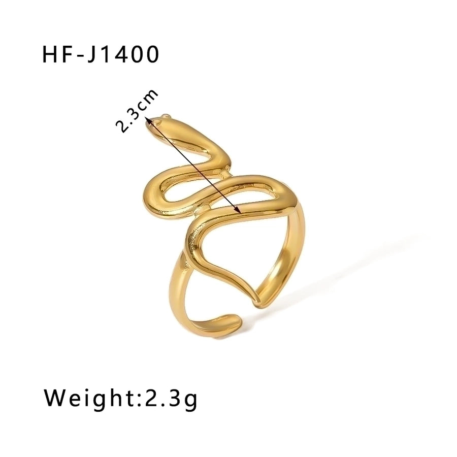 Geometric Open Ring - 18K Gold