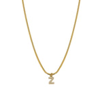 Load image into Gallery viewer, Zircon Letter Pendant Necklace
