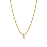 Load image into Gallery viewer, Zircon Letter Pendant Necklace
