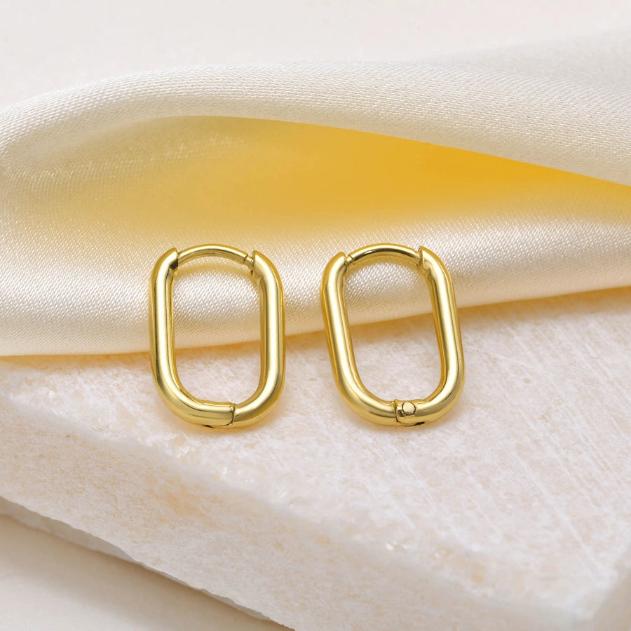 Modern Geometric Gold Earrings