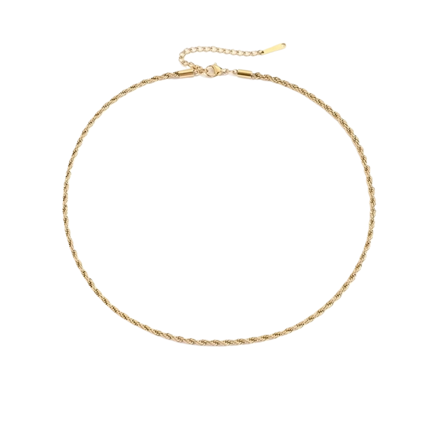 U Shape Gold Plated Necklace