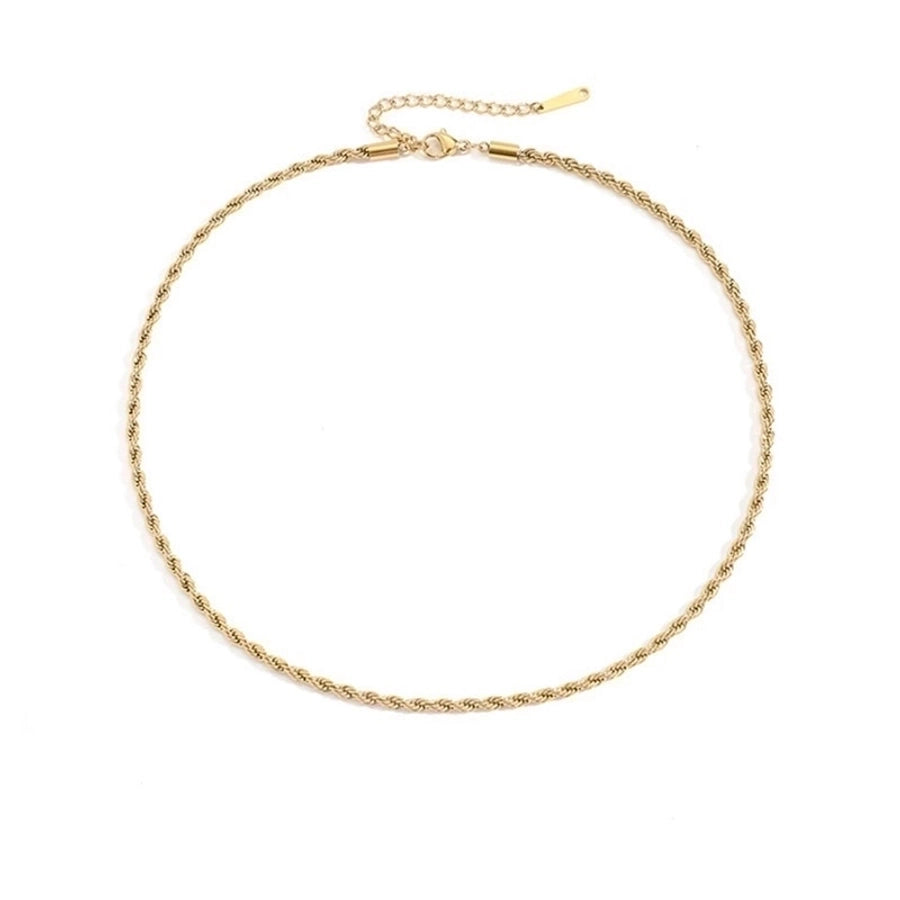 U Shape Gold Plated Necklace