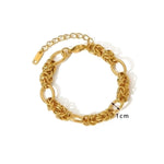 Load image into Gallery viewer, 18K Gold Plated Stainless Steel Bracelet
