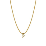 Load image into Gallery viewer, Zircon Letter Pendant Necklace
