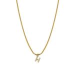 Load image into Gallery viewer, Zircon Letter Pendant Necklace
