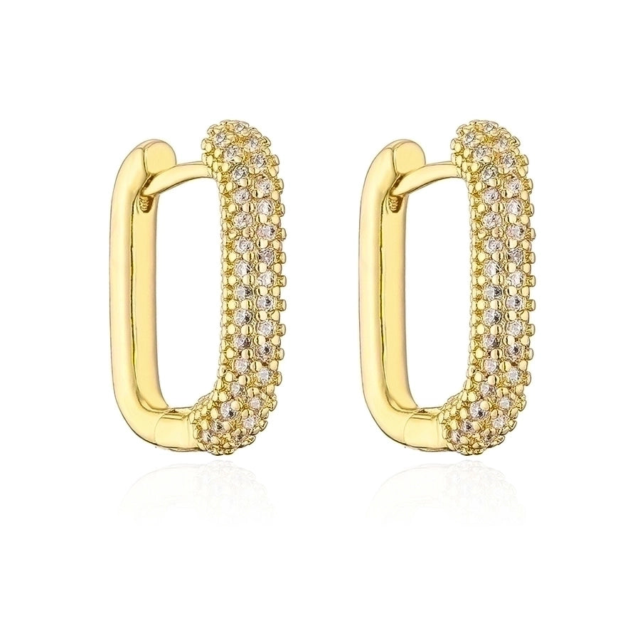 Geometric Gold Hoop Earrings