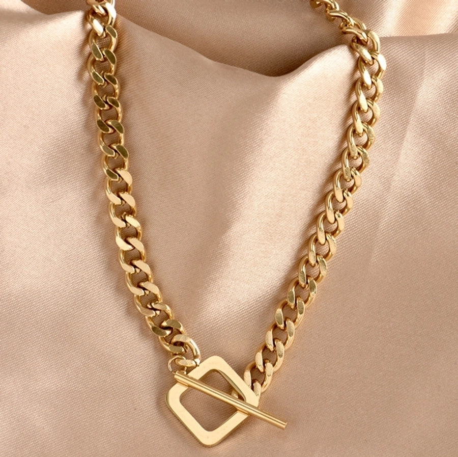 18K Gold Plated Geometric Necklace