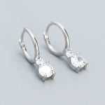 Load image into Gallery viewer, Zircon Sterling Drop Earrings
