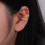 Load image into Gallery viewer, Elegant Geometric Gold Ear Cuffs
