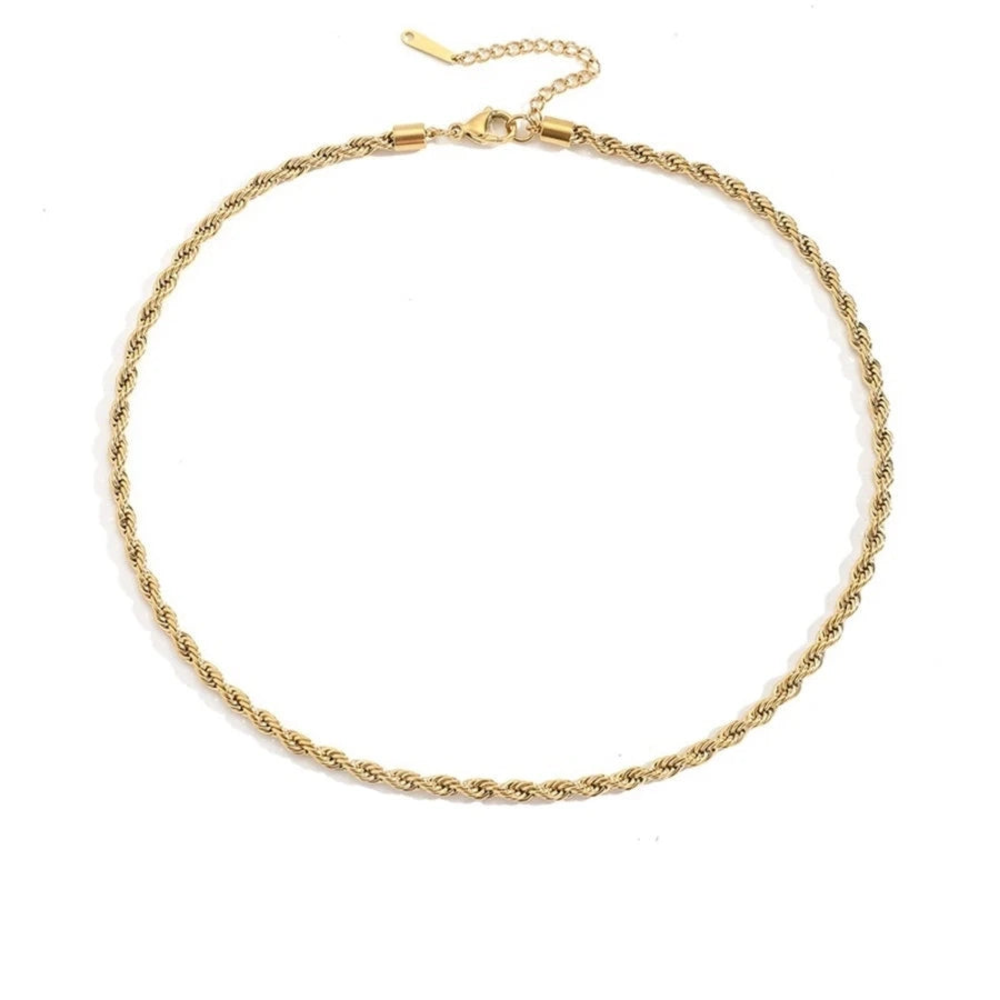 U Shape Gold Plated Necklace