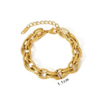 Load image into Gallery viewer, 18K Gold Plated Stainless Steel Bracelet
