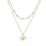 Load image into Gallery viewer, 18K Gold Devil’s Eye Necklace
