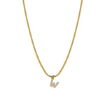 Load image into Gallery viewer, Zircon Letter Pendant Necklace
