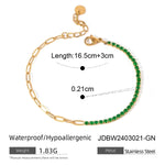 Load image into Gallery viewer, Geometric Zircon Steel Bracelet
