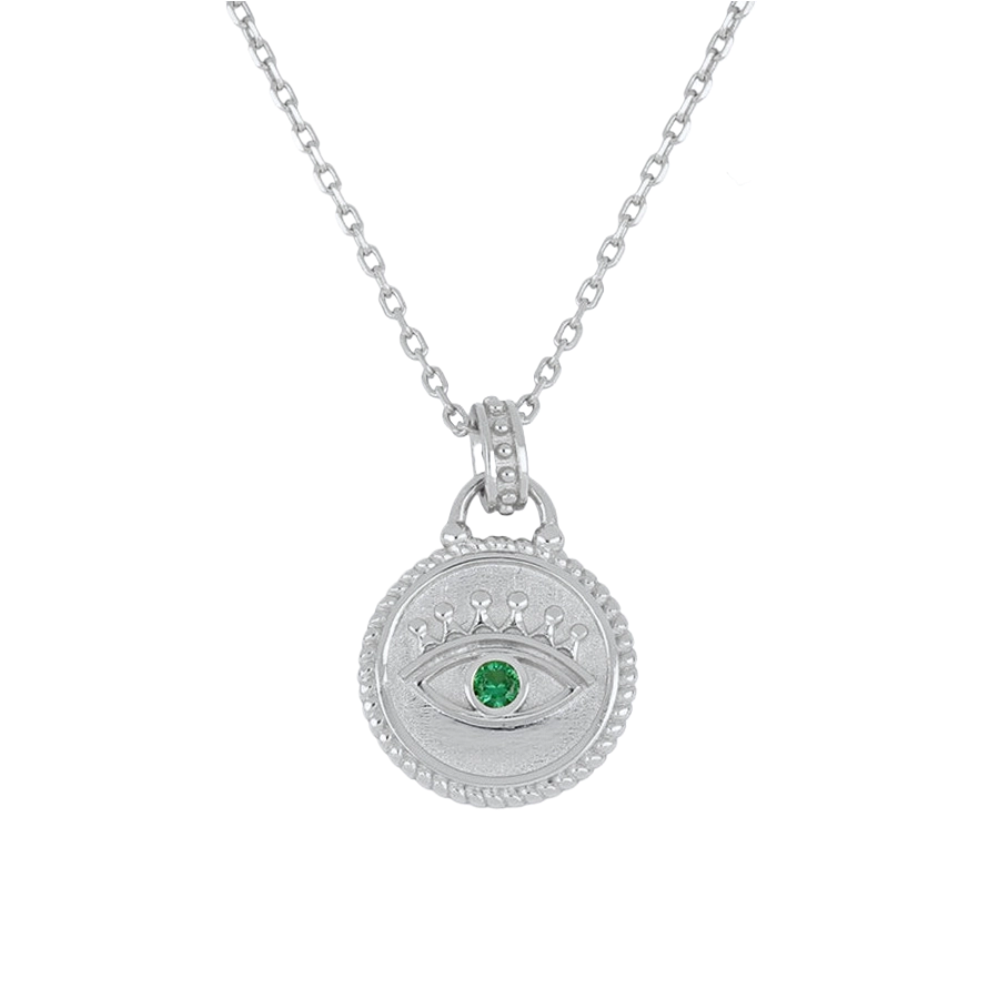 Evil Eye Silver Necklace