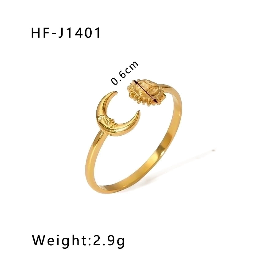 Geometric Open Ring - 18K Gold