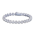 Load image into Gallery viewer, Heart Zircon Silver Bracelet
